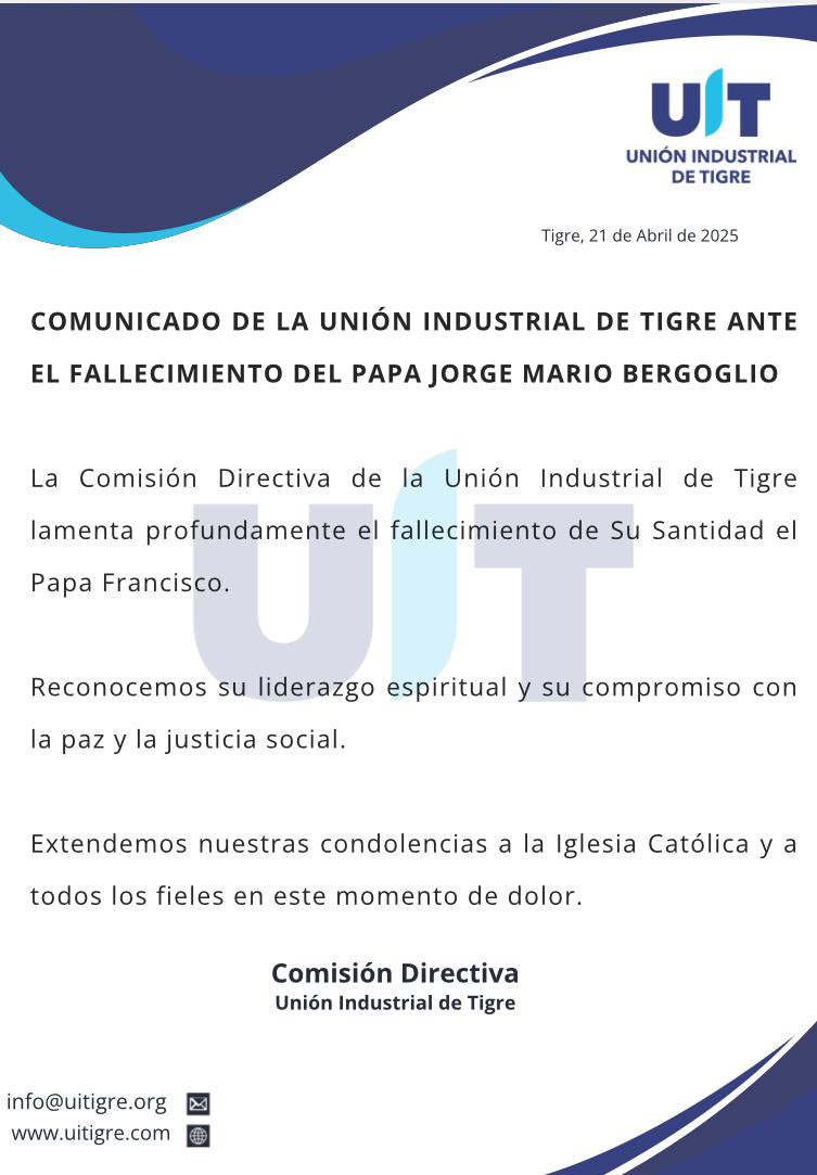 Unión Industrial de Tigre (@uit_tigre) on Twitter photo 