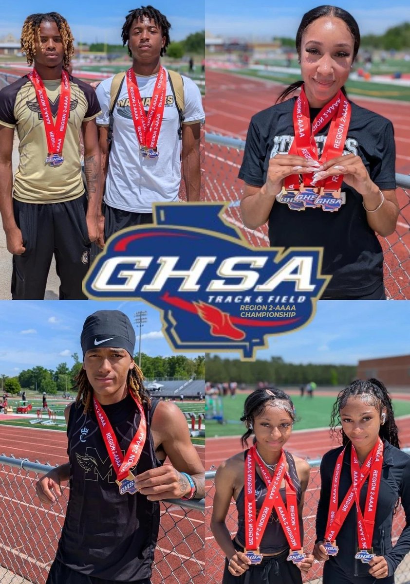 💨Region 2-AAAA Track &amp; Field: FINALS

NINA DOZIER
🥇Long Jump
🥉200m

JOEL BOYCE
🥇110mh- GA Top 50
🥉300mh- GA Top 50

DRAYDEN GIBBS
🥈300mh- GA Top 10
🥉110mh

EYANNA PRICE
🥇300mh- GA Top 25

ENYCIA PRICE
🏅300mh

JAYLEN CHERRY
🥉100m

AHIJAH TILLMAN, JR
🏅100m

🏅GIRLS 4x100