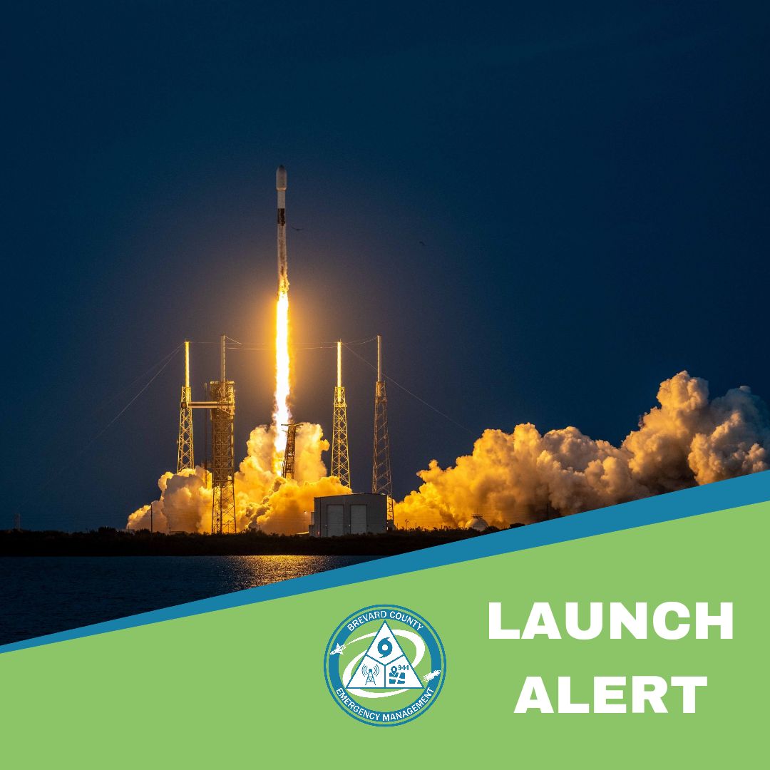 BrevardEOC's tweet photo. 4/21/25 7:45 PM | We have activated our launch operations support team in preparation for the SpaceX Falcon9 launch. Window: 8:43 PM - 8:53 PM https://t.co/SiWpvUU0Ps