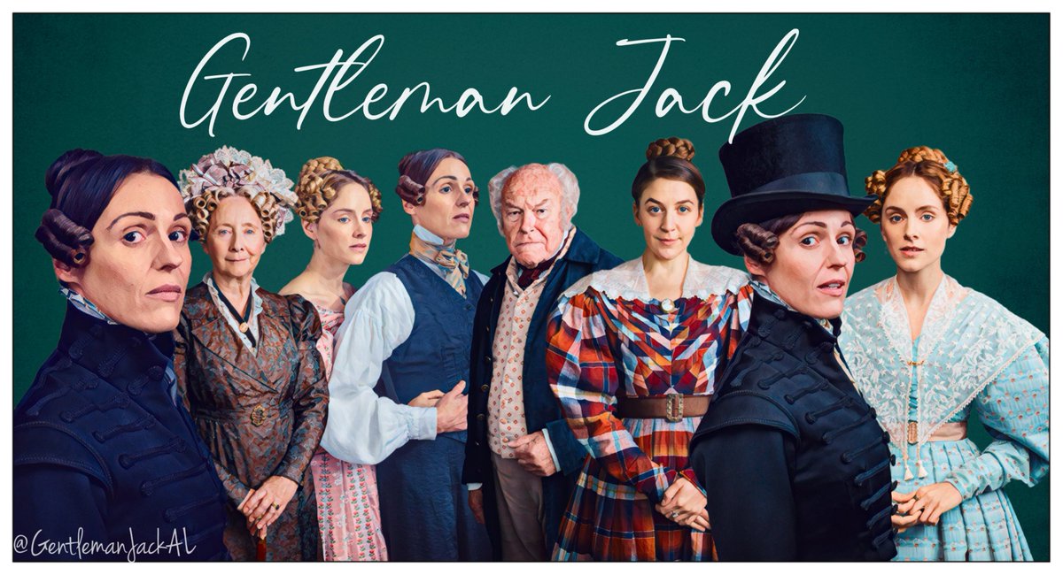 Today in 2019 the first series of #GentlemanJack premiered in US on HBO