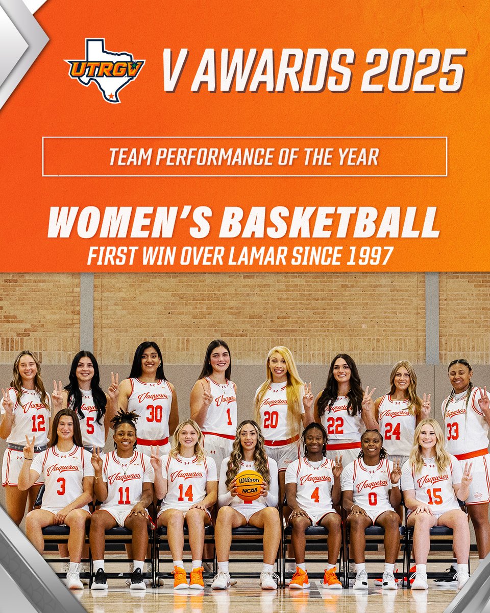 UTRGV Athletics (@goutrgv) on Twitter photo 2025 V Awards
Streak Stoppers – <a href="/UTRGVwbb/">UTRGV Women's Basketball</a>’s last-second win at Lamar is the Women’s Team Performance of the Year!
#RallyTheValley #UTRGV 2025 V Awards
Streak Stoppers – <a href="/UTRGVwbb/">UTRGV Women's Basketball</a>’s last-second win at Lamar is the Women’s Team Performance of the Year!
#RallyTheValley #UTRGV