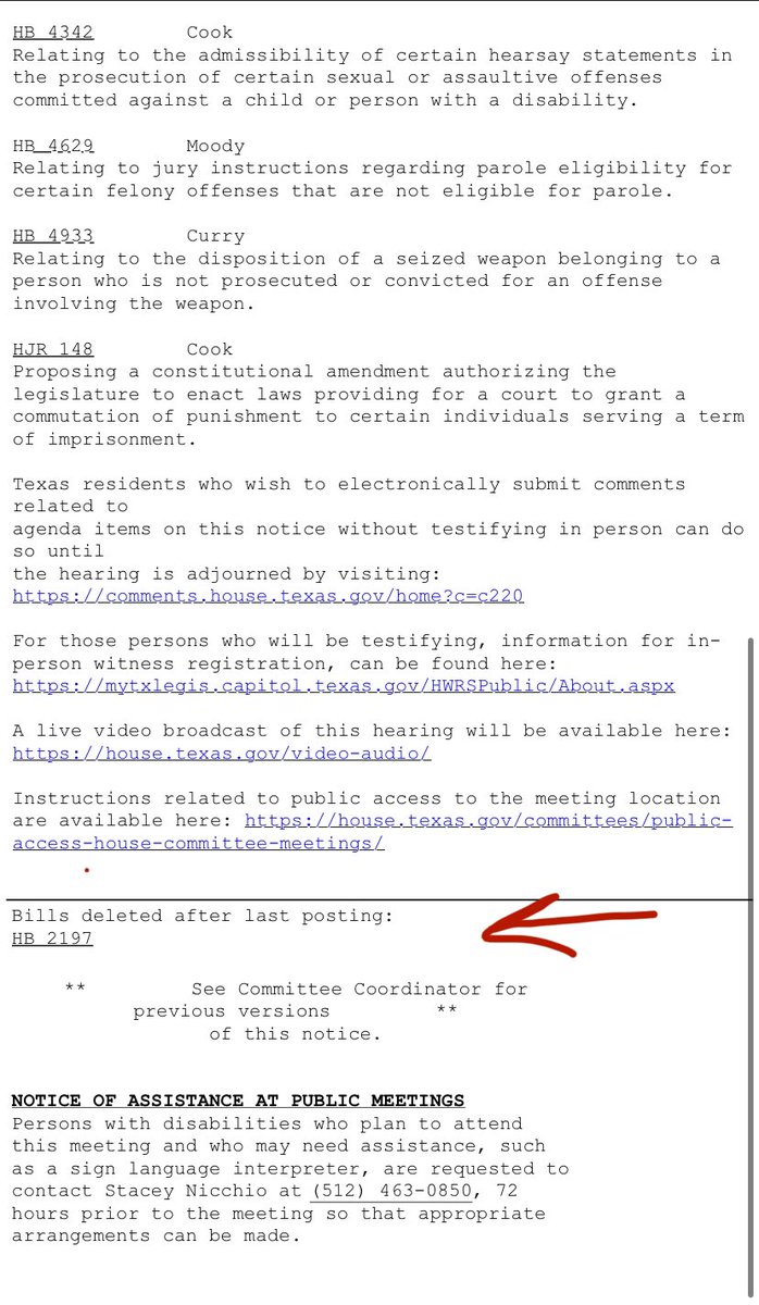 Bayliss Wagner (@baylisswagner) on Twitter photo The Texas House Criminal Jurisprudence Committee just pulled Rep. <a href="/brentmoney/">Brent Money</a>’s bill classifying abortion as murder, HB 2197, from its 8am hearing tomorrow #txlege The Texas House Criminal Jurisprudence Committee just pulled Rep. <a href="/brentmoney/">Brent Money</a>’s bill classifying abortion as murder, HB 2197, from its 8am hearing tomorrow #txlege
