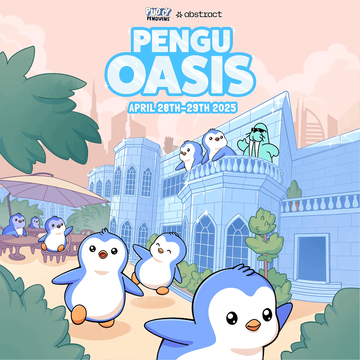 Pengu is coming to Dubai for Token2049 with two days of great events for our community!

The Huddle will be taking over the @Arts_DAO clubhouse from April 28 to 29 to create a space for builders, creators, and culture to collide.

RSVP and more information below.