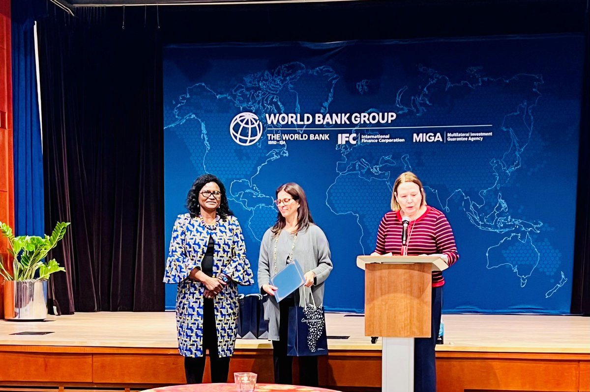 MercyTembon's tweet image. Honored and grateful to receive an award for my service on the World Bank Group’s Peer Review Services panel. It has been a privilege to contribute alongside such dedicated fellow PRS panel members. #WorldBankGroup
