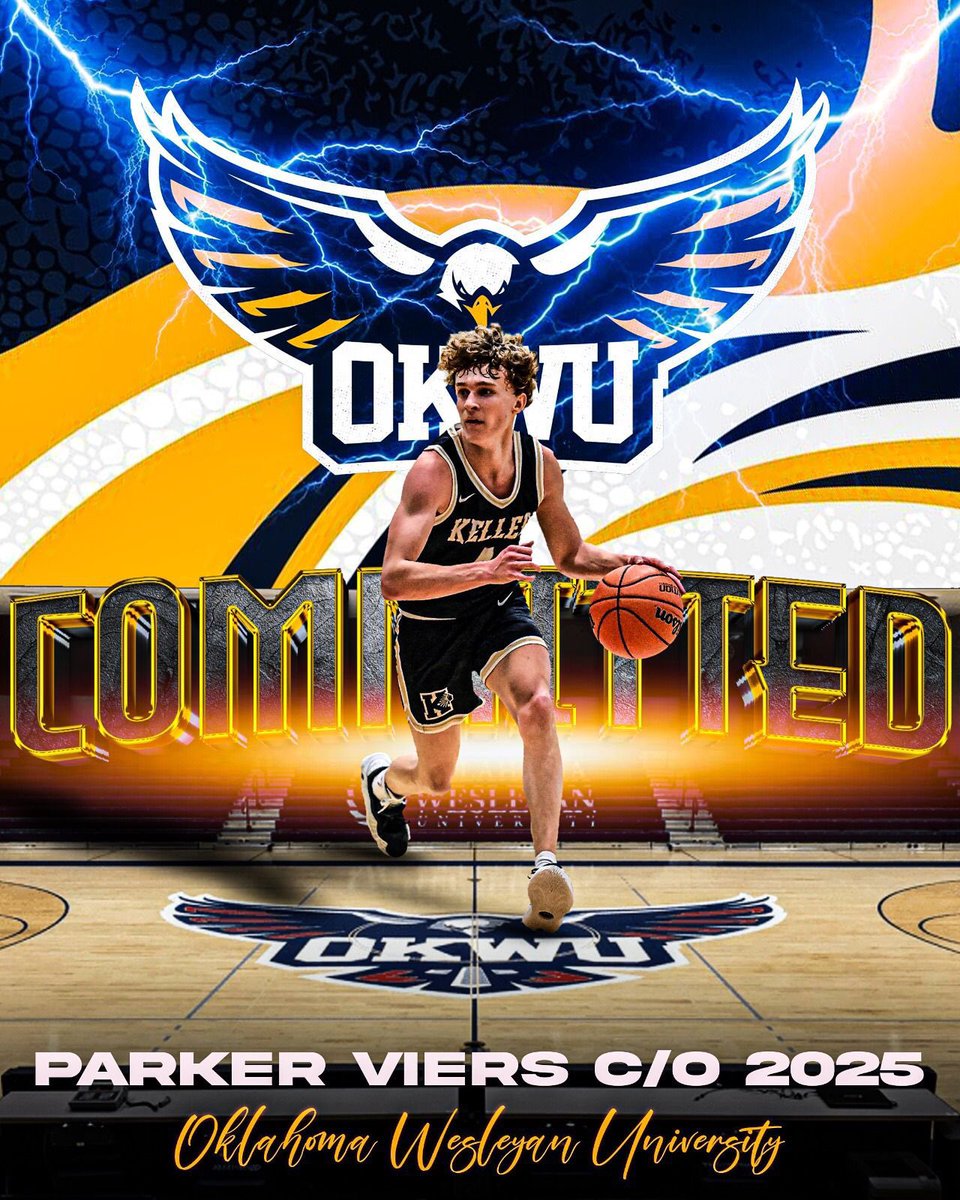 Parker Viers (@viers_parker) on Twitter photo After much consideration and thought, I have decided to commit to Oklahoma Wesleyan University to play basketball. Thanks for the opportunity and believing in me. Can’t wait to see where God leads me next. 🙏
<a href="/Coach_Bostwick/">Donnie Bostwick</a> <a href="/CoachGHartman/">Gene Hartman</a> <a href="/kellerboysbball/">Keller Indian Basketball</a> <a href="/WEIRbasketball/">Zach Weir</a> After much consideration and thought, I have decided to commit to Oklahoma Wesleyan University to play basketball. Thanks for the opportunity and believing in me. Can’t wait to see where God leads me next. 🙏
<a href="/Coach_Bostwick/">Donnie Bostwick</a> <a href="/CoachGHartman/">Gene Hartman</a> <a href="/kellerboysbball/">Keller Indian Basketball</a> <a href="/WEIRbasketball/">Zach Weir</a>