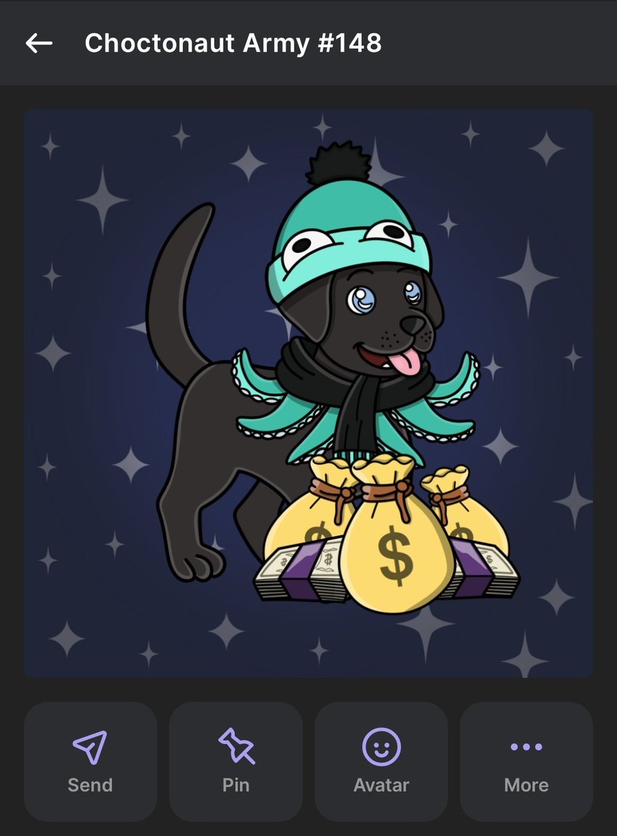 ChoctopusCrypto's tweet image. Give away 24 hours!

✅️ Like, Follow and Repost. 
👫Tag 2 friends tell and them how awesome the Choctonaut Army is!

How proof in a comment below! 

Get a chance at Choctonaut Army #148