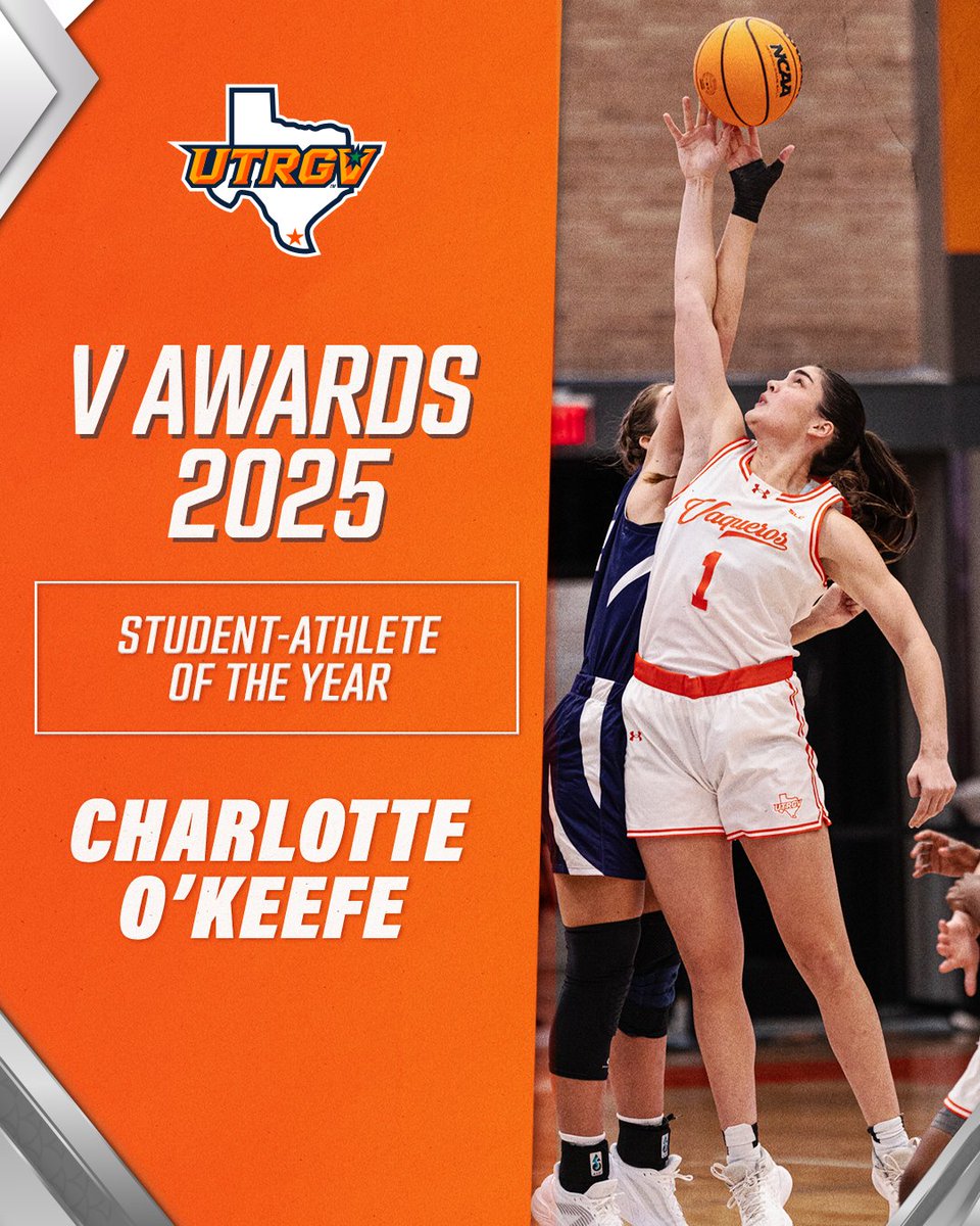 UTRGV Athletics (@goutrgv) on Twitter photo 2025 V Awards
Record Breaker – Charlotte O’Keefe had a historic season for <a href="/UTRGVwbb/">UTRGV Women's Basketball</a>, earning the Female Student-Athlete of the Year award!
#RallyTheValley #UTRGV 2025 V Awards
Record Breaker – Charlotte O’Keefe had a historic season for <a href="/UTRGVwbb/">UTRGV Women's Basketball</a>, earning the Female Student-Athlete of the Year award!
#RallyTheValley #UTRGV