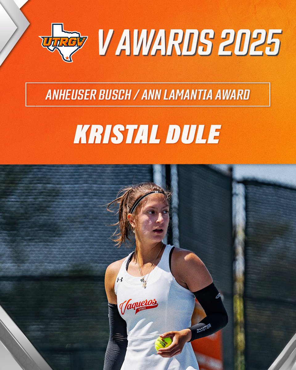 UTRGV Athletics (@goutrgv) on Twitter photo 2025 V Awards
Congratulations to Kristal Dule of <a href="/UTRGVWmnsTennis/">UTRGV Women's Tennis</a> for earning the Anheuser Busch/Ann LaMantia Award!
#RallyTheValley #UTRGV 2025 V Awards
Congratulations to Kristal Dule of <a href="/UTRGVWmnsTennis/">UTRGV Women's Tennis</a> for earning the Anheuser Busch/Ann LaMantia Award!
#RallyTheValley #UTRGV