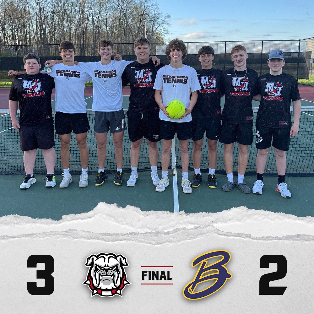 🚨 HOME COURT VICTORY TONIGHT 🚨

TITUS AND TYLER COME BACK FROM DOWN (1-4) IN THE THIRD SET TO WIN 3-6, 7-6, 6-4! THEIR COMEBACK CLINCHED THE MATCH FOR DOGS! TYLER COMBS IS OUR “DAWG of the DAY”!

We HOST Oakwood tomorrow, Alter on Wed, and CHCA on Friday!

#TITW | #GoDogs 🐾