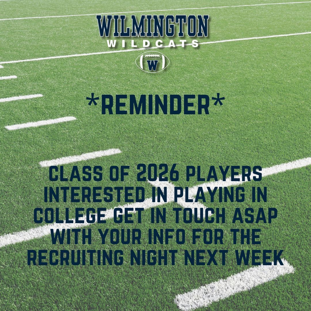 ⁦<a href="/WilmingtonHSFB/">Wilmington High School Football</a>⁩