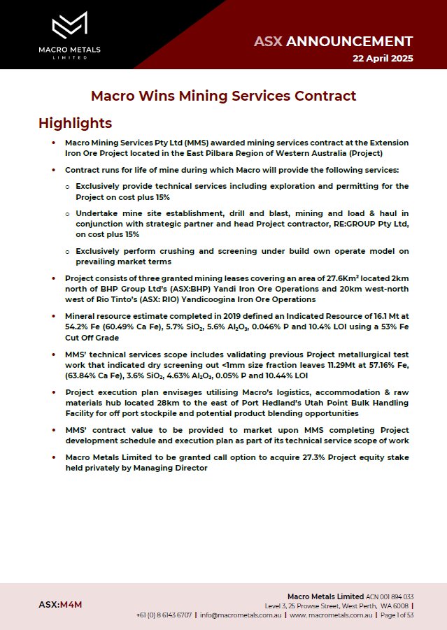 MacroMetals tweet media