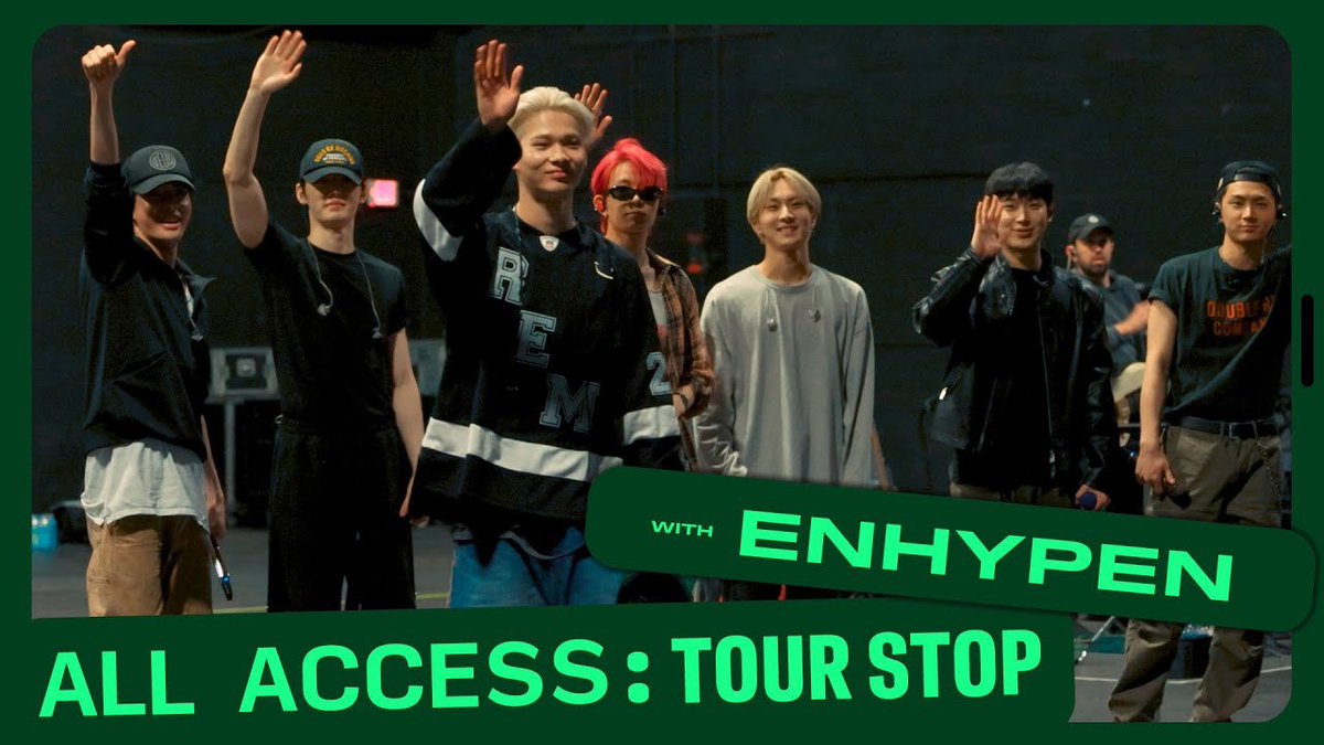 [YOUTUBE] 250422

ENHYPEN’s Hot Coachella Set: Exclusive Behind the Scenes Tour Stop | All Access | Billboard News

🔗: youtu.be/Yq0eoeaPymA?si…

#ENCHELLA #ENHYPEN #COACHELLA2025