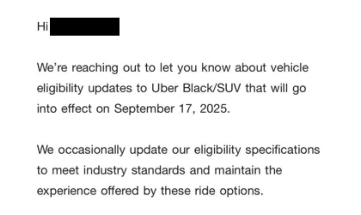 automarketplc's tweet photo. โฌโก Will Grandfathered Tesla Model Ys Lose Uber Black Access This September?
Looks like "grandfathered" Tesla Model Ys are getting kicked off Uber Black in at least one major U.S. city โ maybe even NYC โ on September 17th #uberblack #uber #tesla #teslamodely #ubernyc #uberdc #lyftnyc
๐ in description (โNewsletterโ)