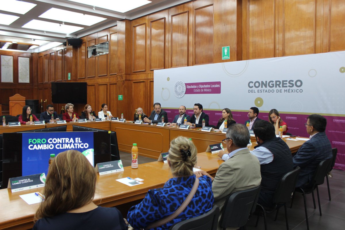 IEECC on X: "El #IEECC asistió al “Foro Contra el Cambio Climático” 🌦️ el cual se llevó a cabo en el salón Benito Juárez del Poder Legislativo del Estado de México. Se