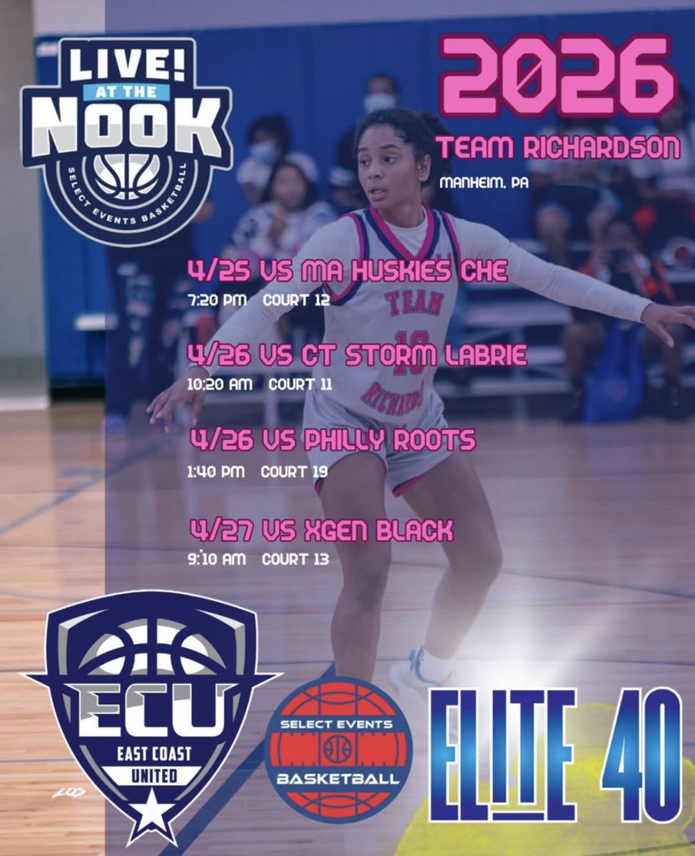 Paisley Binswanger (@pbinswanger2026) on Twitter photo Ready for this weekend in Manheim!! Come check us out!! 🩷<a href="/SelectEventsBB/">Select Events Basketball</a> <a href="/Elite40League/">Elite 40 League</a> <a href="/ECunitedbball/">eastcoastunited</a> <a href="/CoachCoreyECU/">Coach Corey ECU</a> <a href="/EJMurray8/">EJ Murray</a> <a href="/sarasotaGBB/">Sarasota Girls Basketball</a> <a href="/SaraNuxol/">Sara Nuxol</a> <a href="/SAthletesLBB/">Sleeper Athletes Ladies Basketball</a> Ready for this weekend in Manheim!! Come check us out!! 🩷<a href="/SelectEventsBB/">Select Events Basketball</a> <a href="/Elite40League/">Elite 40 League</a> <a href="/ECunitedbball/">eastcoastunited</a> <a href="/CoachCoreyECU/">Coach Corey ECU</a> <a href="/EJMurray8/">EJ Murray</a> <a href="/sarasotaGBB/">Sarasota Girls Basketball</a> <a href="/SaraNuxol/">Sara Nuxol</a> <a href="/SAthletesLBB/">Sleeper Athletes Ladies Basketball</a>