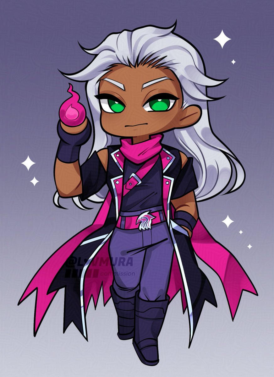 TheDarKris's tweet photo. I've been so busy that I haven't had the time to really appreciate my amazing new chibi avatar by @LovMura but I absolutely love my lil' gremlin 😈

(and yes, we got a shiny version 🙌🏾) https://t.co/tvcm4w4nf5