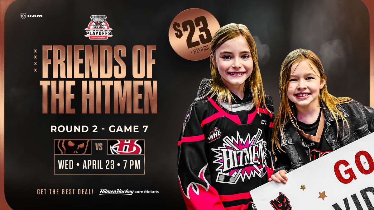 Don’t miss the <a href="/WHLHitmen/">Calgary Hitmen</a> Game 7 on Wednesday night! I’ve got you covered with my staff code for the best price on tickets! 

Use code: FR113 

ticketmaster.ca/calgary-hitmen…