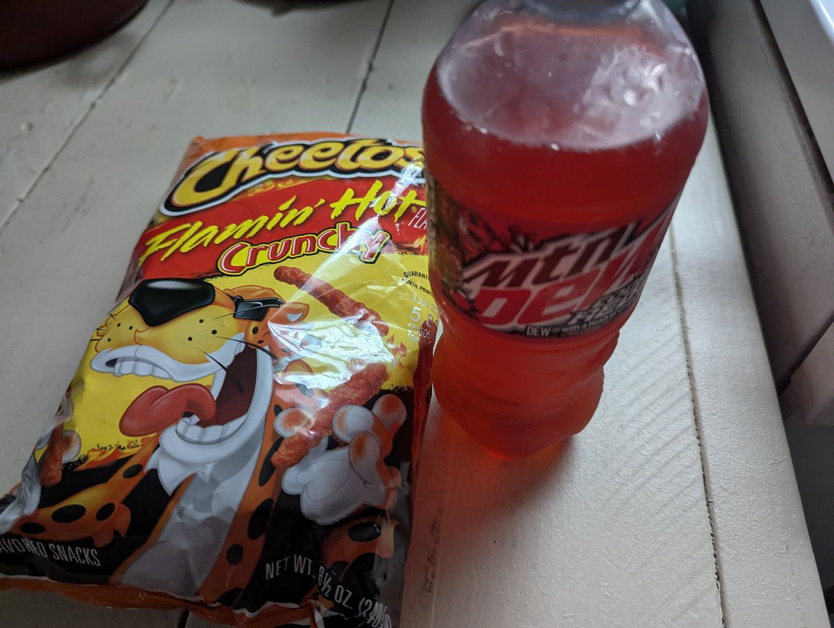 With all this red 40 I'm about to eat, I may turn into the incredible hulk 😳