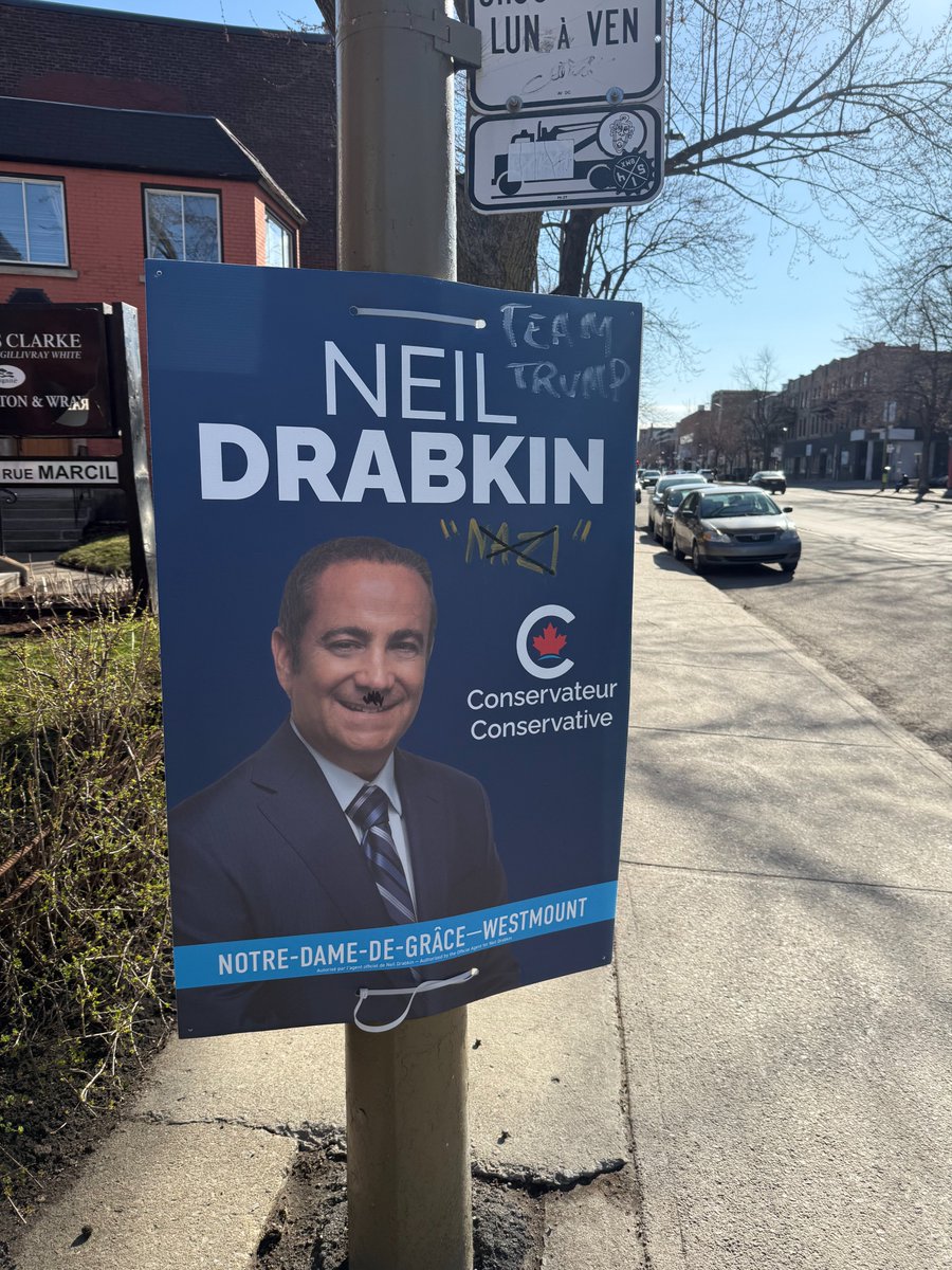 NDGWinning's tweet image. Shame on whoever is vandalizing posters in #NDG and the media for giving it zero coverage. 

@globeandmail @LeDevoir @LP_LaPresse @CBCMontreal @CJAD800 @CTVMontreal @Global_Montreal @tvanouvelles @mtlgazette #polcan #Montreal @TheFP @rupasubramanya