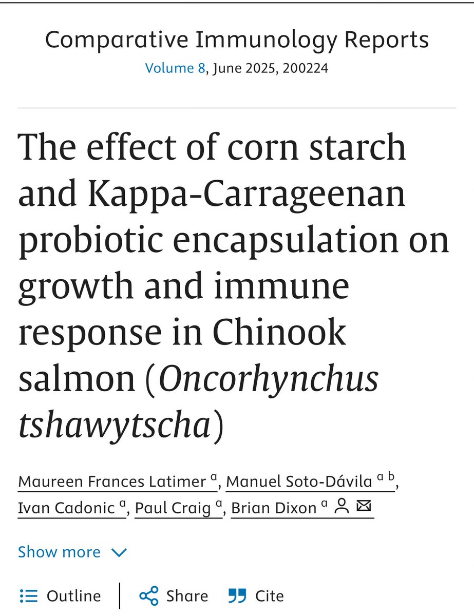 Paul Craig (@pcraig77) on Twitter photo A fun collaboration with the Dixon lab developing coatings for delivery of probiotics to chinook salmon <a href="/IvanCadonic/">Ivan Cadonic</a> :
sciencedirect.com/science/articl… A fun collaboration with the Dixon lab developing coatings for delivery of probiotics to chinook salmon <a href="/IvanCadonic/">Ivan Cadonic</a> :
sciencedirect.com/science/articl…