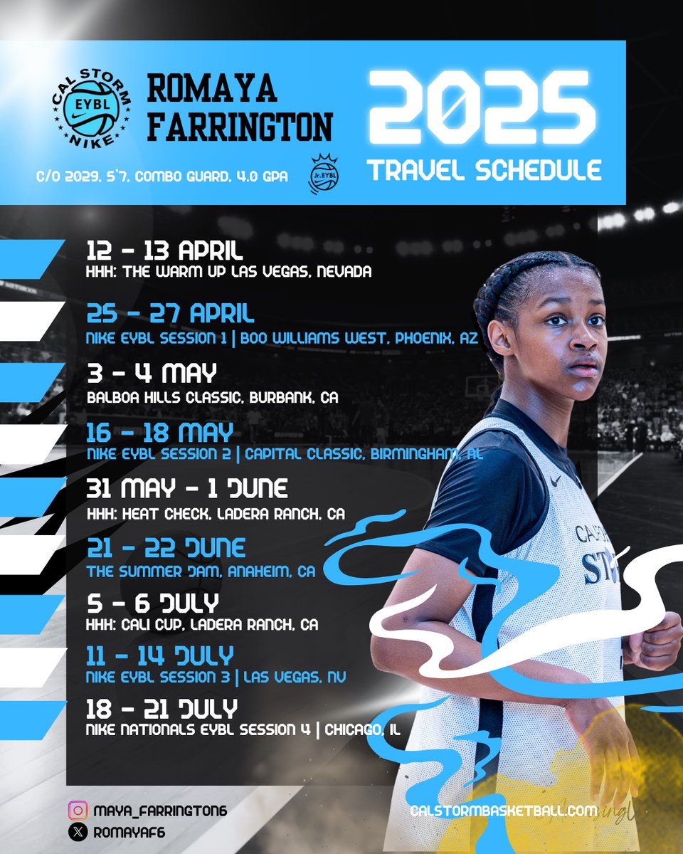 Romaya Farrington (@romayaf6) on Twitter photo Coming to a gym near you! <a href="/NikeGirlsEYBL/">Nike Girls EYBL</a> Session 1 in PHX! Apr 25-27.
#hooper #nikegirlseybl #az #calstormgirls #aau #nikejreybl Coming to a gym near you! <a href="/NikeGirlsEYBL/">Nike Girls EYBL</a> Session 1 in PHX! Apr 25-27.
#hooper #nikegirlseybl #az #calstormgirls #aau #nikejreybl