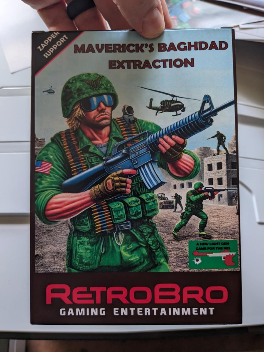 The_RetroBro's tweet photo. Coming to #kickstarter mid may. 
Get your zappers out and play the demo now before the kickstarter goes live! #indiegames #lightgungames #neshomebrew #nesmaker 
https://t.co/LmRoHJ2Dxy https://t.co/8PjGBy3JRK