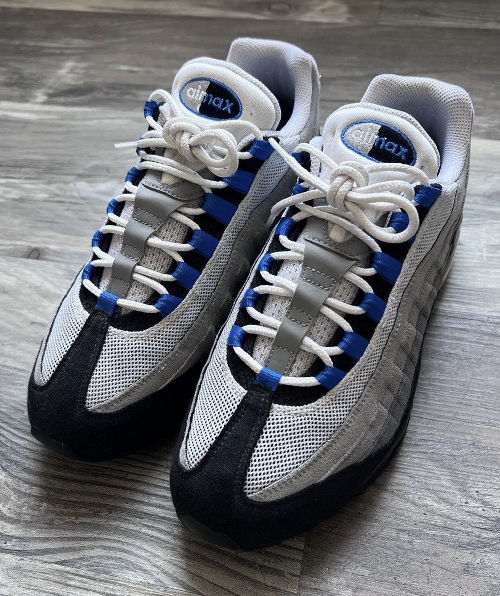 iCREED_04's tweet photo. Spark up your sneaker game! 💙
The iconic Nike Air Max 95 OG “Blue Spark” is back in August 2025!
🔥 Who's ready? #AirMax95 #BlueSpark" https://t.co/3HkUmvwfms