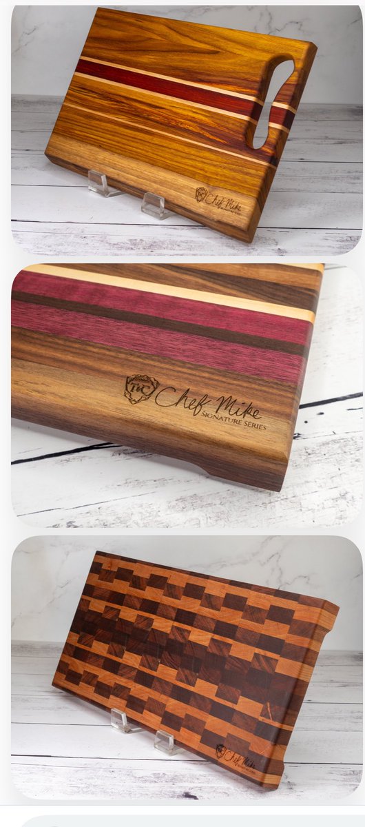 We are running low on my Chef Mike signature cutting boards! 

Check out the inventory in the link below: