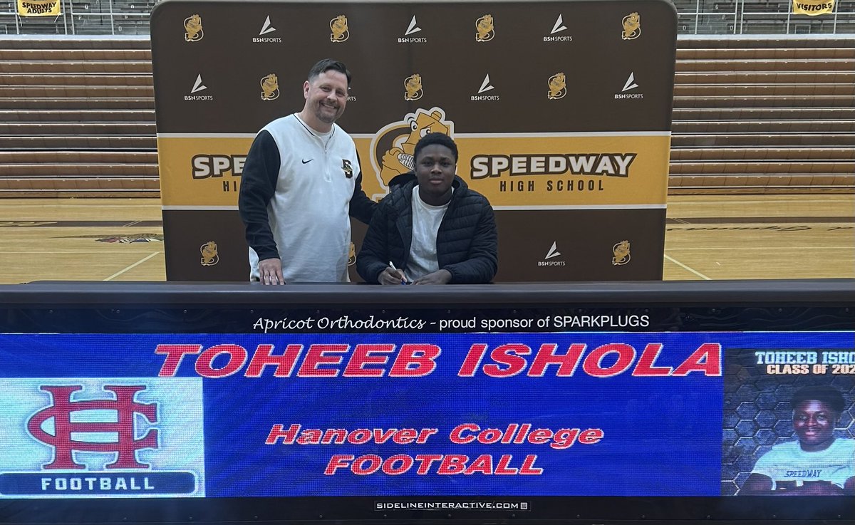 SparkplugSports's tweet photo. Congratulations to Toheeb Ishola on continuing his athletic career at Hanover College https://t.co/lk0rd3refJ