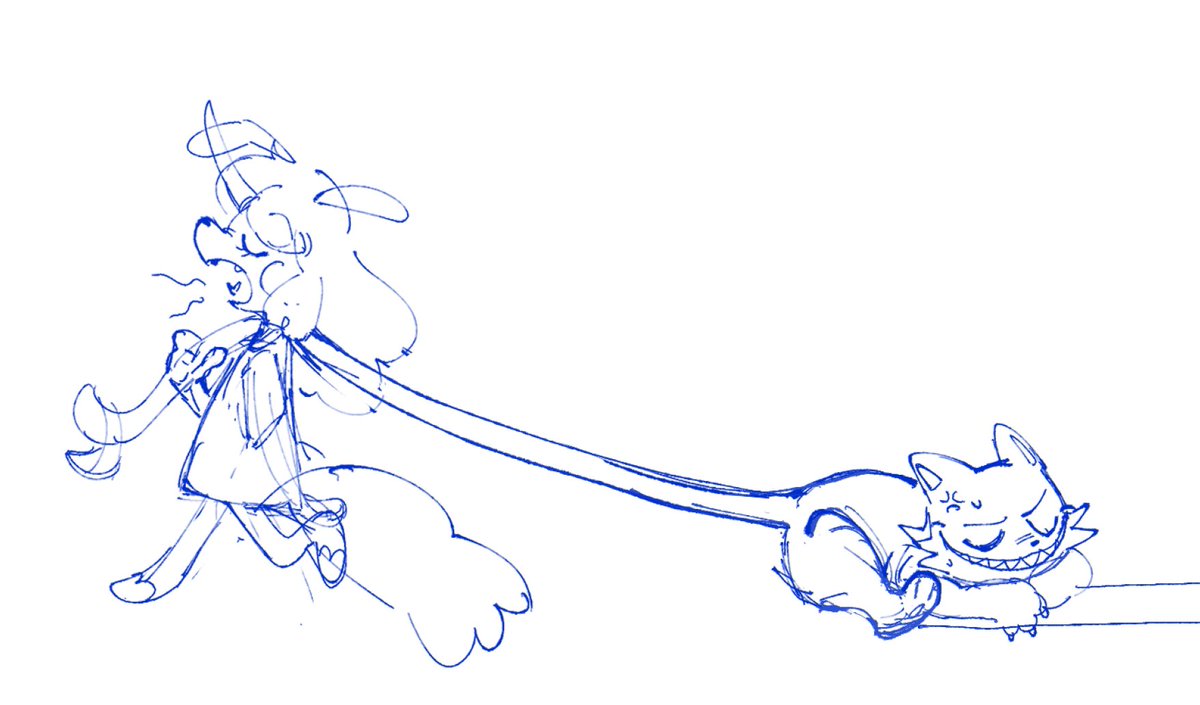 Super messy sketch of these goofy goobers