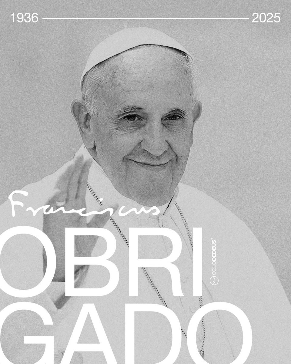 colodedeus's tweet photo. OBRIGADO, FRANCISCO!
Com grande pesar em nossos corações, nos despedimos de um pastor que marcou o novo milênio da Igreja Católica com ternura, coragem e simplicidade.
@franciscus, obrigado por ser um líder que gerou tantos outros líderes para a Santa Igreja,
#colodedeus https://t.co/BUPvHmOSPc