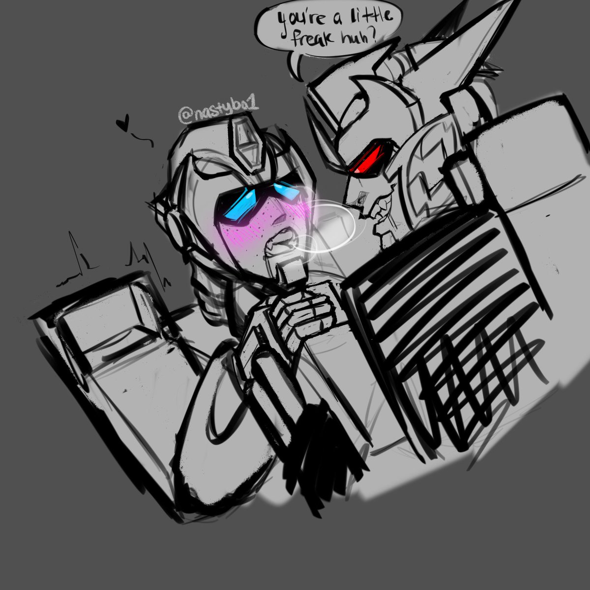nastybo1's tweet image. Some silly doodles I do for my trine hehe.  #hotlock #dratchet #ratchlock 

🦐!ratchet and 🦈!lock designs created by the genius @sawdeadlocked