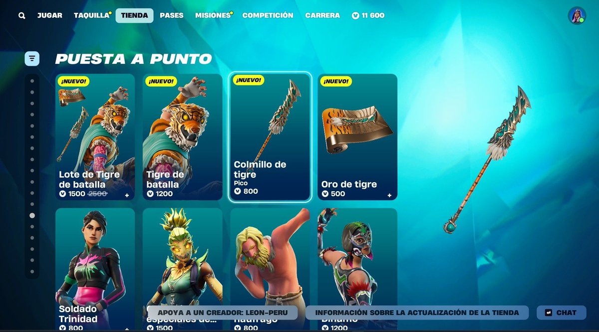 LeonPeruStore's tweet image. 📷𝐅𝐎𝐑𝐓𝐍𝐈𝐓𝐄 𝐒𝐊𝐈𝐍 𝐕𝐈𝐀 𝐑𝐄𝐆𝐀𝐋𝐎 Tienda 21/03📷Los regalos de skin, mochilas, picos y otros que están en la tienda de FORTNITE. Yo te los envió vía regalo a tu cuenta, dame privado 📷