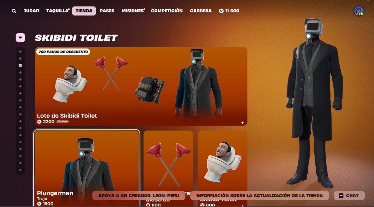 LeonPeruStore's tweet image. 📷𝐅𝐎𝐑𝐓𝐍𝐈𝐓𝐄 𝐒𝐊𝐈𝐍 𝐕𝐈𝐀 𝐑𝐄𝐆𝐀𝐋𝐎 Tienda 21/03📷Los regalos de skin, mochilas, picos y otros que están en la tienda de FORTNITE. Yo te los envió vía regalo a tu cuenta, dame privado 📷