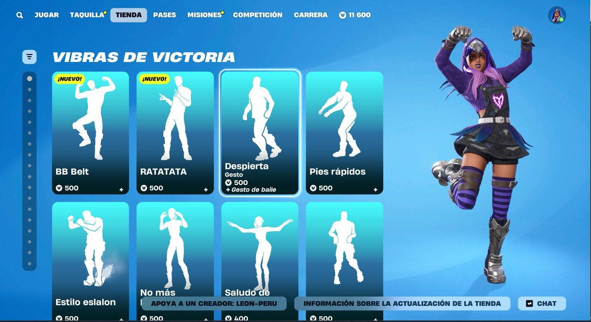 LeonPeruStore's tweet image. 📷𝐅𝐎𝐑𝐓𝐍𝐈𝐓𝐄 𝐒𝐊𝐈𝐍 𝐕𝐈𝐀 𝐑𝐄𝐆𝐀𝐋𝐎 Tienda 21/03📷Los regalos de skin, mochilas, picos y otros que están en la tienda de FORTNITE. Yo te los envió vía regalo a tu cuenta, dame privado 📷