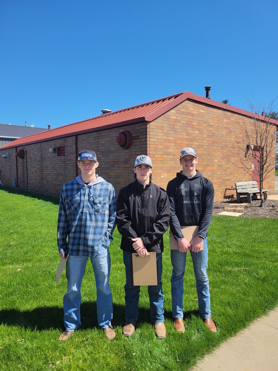 Bringing Home some Hardware!  Congratulations to Weston, Matthew and Hudson who traveled to Wooster last Thursday and place 7th in the State Outdoor Power Contest!