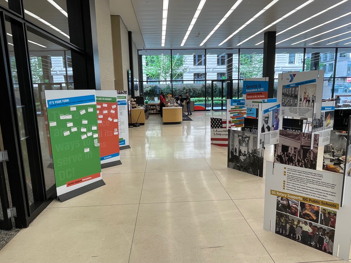 National Museum and Center for Service (@nmcfservice) on Twitter photo We are excited to share that the #ServiceisEverywhereinDC exhibit is open at the Martin Luther King Jr. Memorial Library in #Washington, #DC!
Learn more about the first #CommunityMuseumofService at nmcfs.org/serviceisevery….
<a href="/dcpl/">DC Public Library</a> <a href="/ymcadc/">YMCA of Metro Wash</a> <a href="/dcrotary/">DC Rotary Club</a> We are excited to share that the #ServiceisEverywhereinDC exhibit is open at the Martin Luther King Jr. Memorial Library in #Washington, #DC!
Learn more about the first #CommunityMuseumofService at nmcfs.org/serviceisevery….
<a href="/dcpl/">DC Public Library</a> <a href="/ymcadc/">YMCA of Metro Wash</a> <a href="/dcrotary/">DC Rotary Club</a>