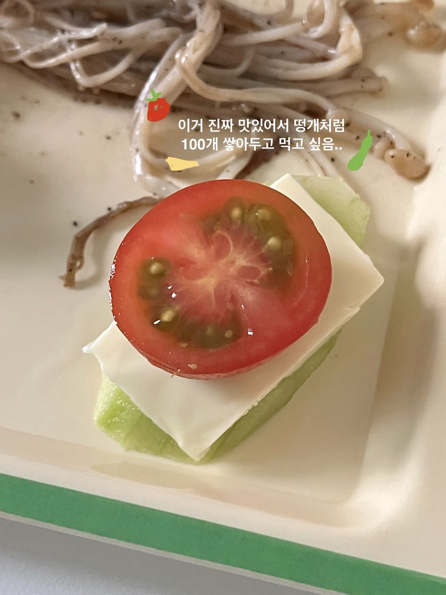 정희원 교수님 아침밥 영상 보고
식판에서 빵 잼 시리얼 주스 쫙 빼고 단백질 채소 추가했는데 며칠째 오전에 커피 안마시고 살고있음 배부른데 졸리지가않아 난 여태 기껏 아침밥해먹고 졸음을 낳고있었던거야 그리고 오이+치즈+토마토 너무 맛있으니까 꼭 먹어보세요