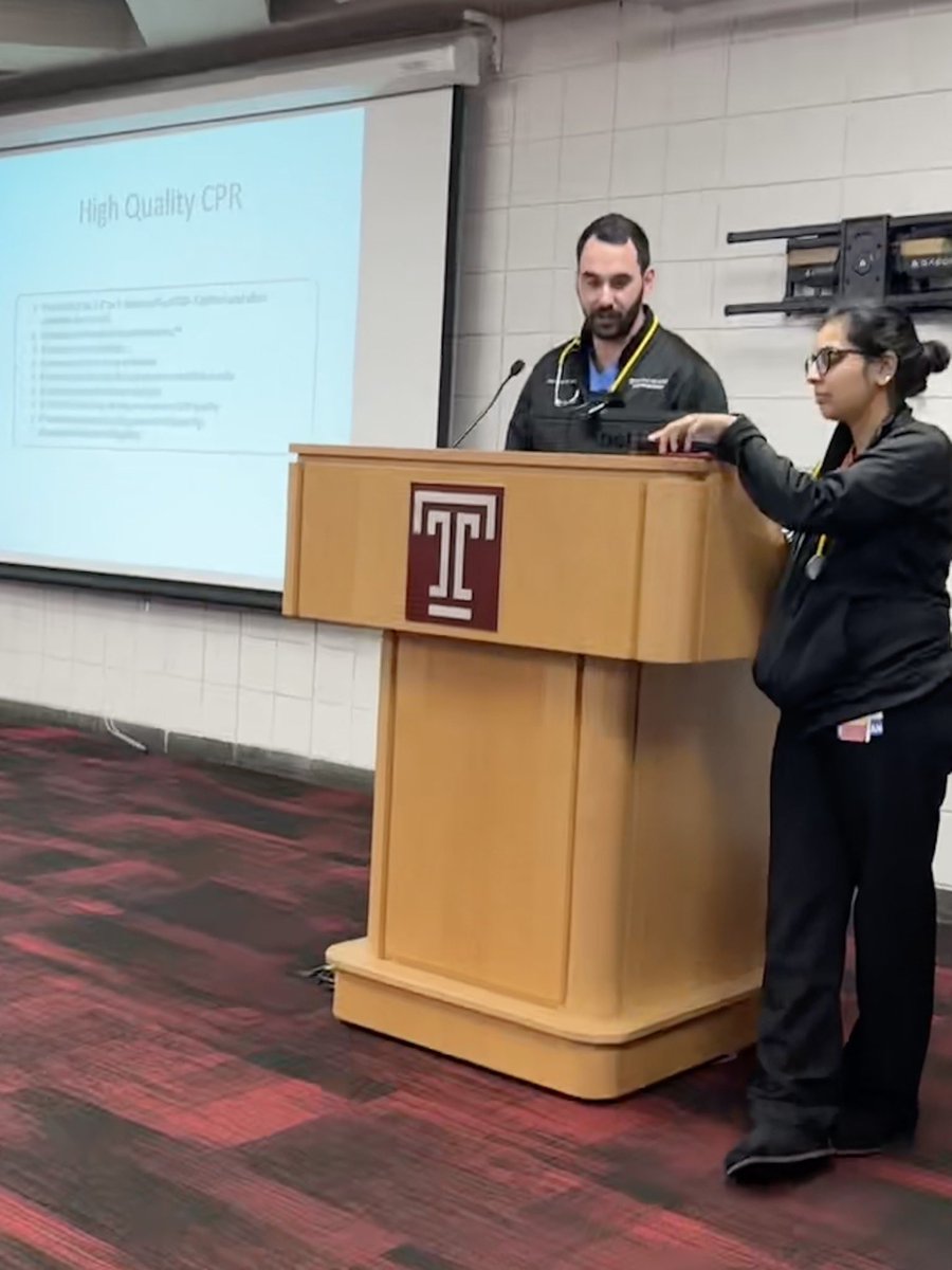 Deepika Potarazu, MD (@dpot29) on Twitter photo Super fun day presenting basics of resuscitation science to rising R2s with (soon to be) <a href="/TempleIM/">Temple IM Residency</a> chiefs #KyleSanterian and <a href="/jillhall_/">Jillian Hall, MD</a>
#SecondYearFirstResponder Super fun day presenting basics of resuscitation science to rising R2s with (soon to be) <a href="/TempleIM/">Temple IM Residency</a> chiefs #KyleSanterian and <a href="/jillhall_/">Jillian Hall, MD</a>
#SecondYearFirstResponder