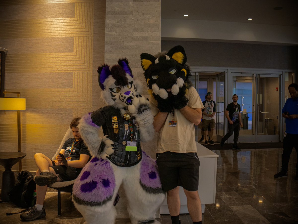 Finally met the purple kitty!