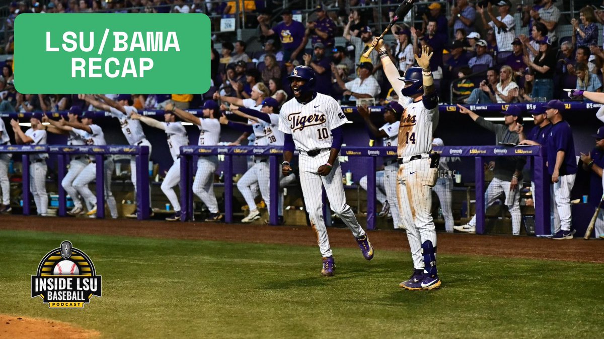 Inside LSU Baseball (@insidelsubsbl) on Twitter photo LSU-Bama Series Recap Is Live🎙️
<a href="/LSUbaseball/">LSU Baseball</a> <a href="/AlabamaBSB/">Alabama Baseball</a>
⚡️Game Analysis
⚡️Key Statistical Trends
⚡️Postseason Position
🍎 podcasts.apple.com/us/podcast/ins…
🟢 open.spotify.com/episode/2mqxno…
🎥 youtu.be/4iYZay2wZPM?si… LSU-Bama Series Recap Is Live🎙️
<a href="/LSUbaseball/">LSU Baseball</a> <a href="/AlabamaBSB/">Alabama Baseball</a>
⚡️Game Analysis
⚡️Key Statistical Trends
⚡️Postseason Position
🍎 podcasts.apple.com/us/podcast/ins…
🟢 open.spotify.com/episode/2mqxno…
🎥 youtu.be/4iYZay2wZPM?si…