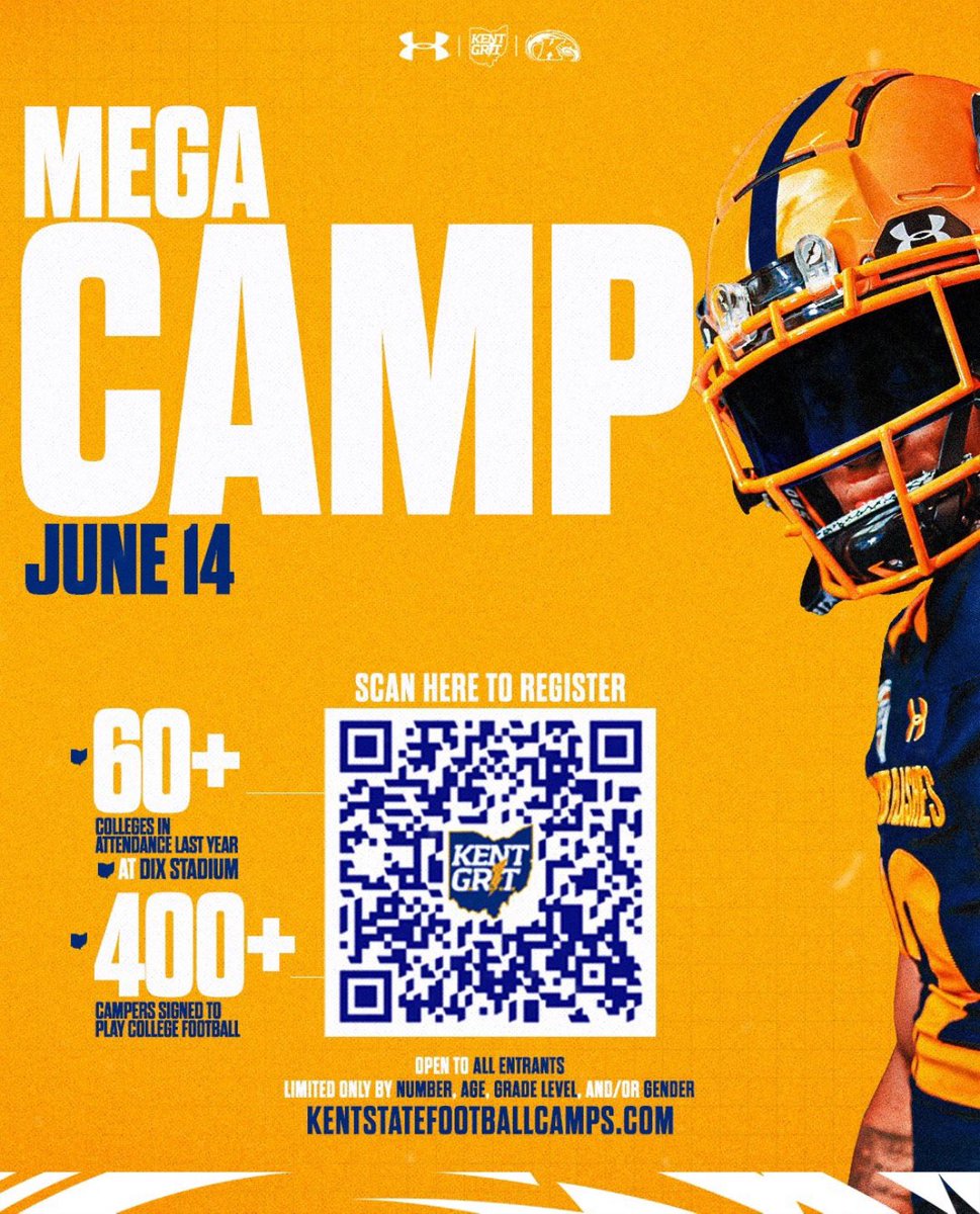 Thanks for the camp invite! <a href="/KentStFootball/">Kent State Football</a>