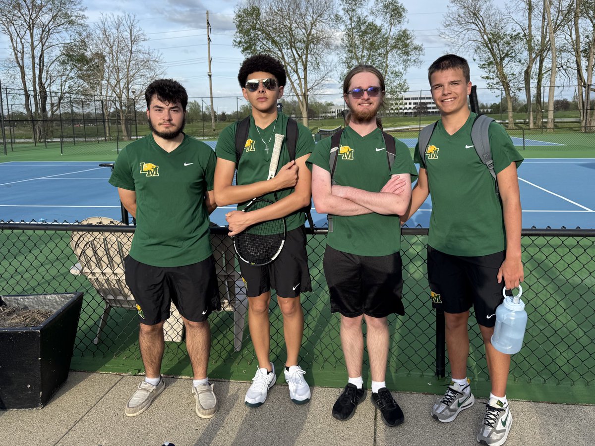 Thank you to these Little Miami tennis players for bringing your competitive spirit, friendly attitudes and incredible sportsmanship to the match today! Thank you for your willingness to play extra! Definitely one of our most enjoyable matches! 🎉🎾 <a href="/LM_Tennis/">Little Miami Men's Tennis</a>