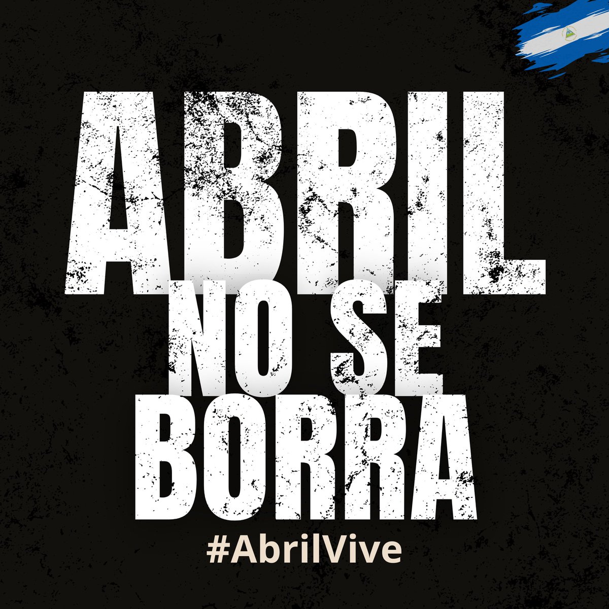 Nos quisieron borrar. Nos llamaron terroristas. Pero seguimos aquí: firmes, valientes, libres.

Porque la memoria no se rinde y la juventud no olvida:

ABRIL NO SE BORRA.

#AbrilNoSeBorra #NicaraguaResiste