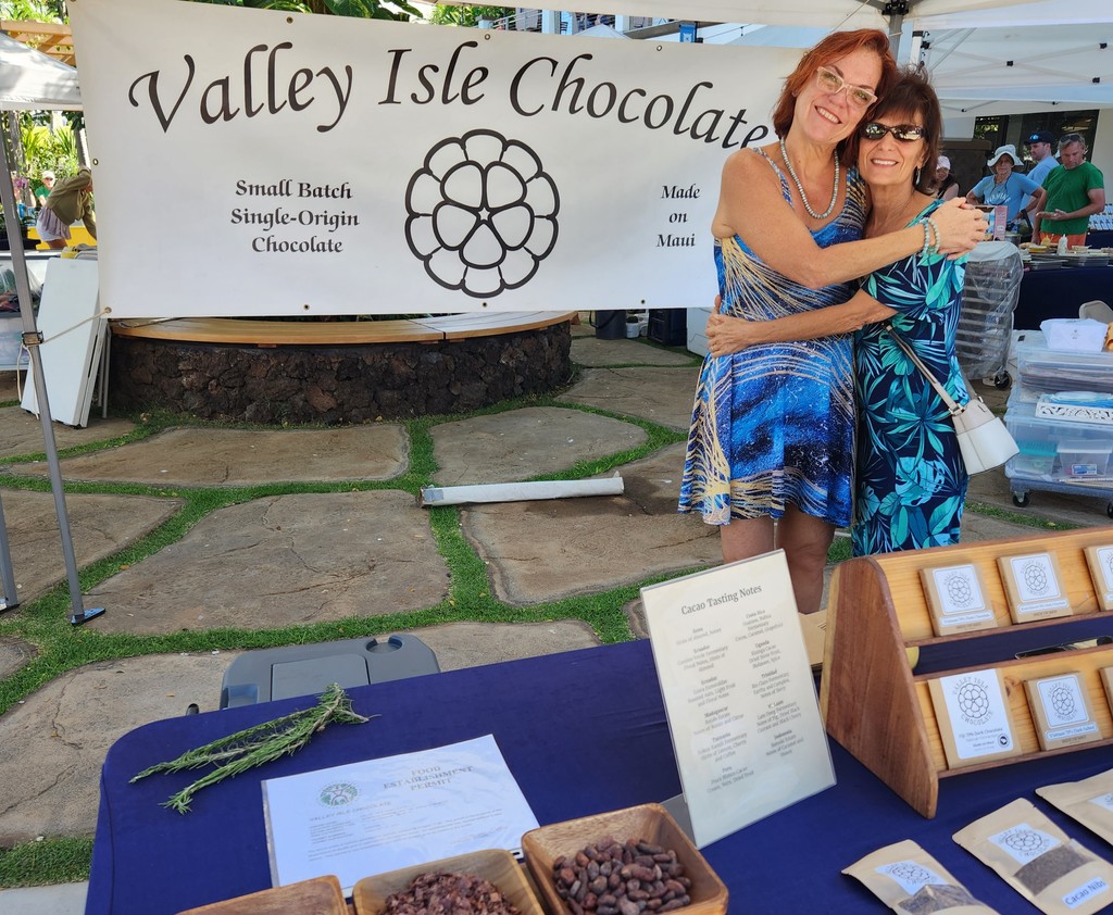 Valley Isle Chocolate got its start in a home kitchen, where they sold their chocolate at the Kō Mahi'ai Mākeke Farmers Market in Kihei. Now, Valley Isle Chocolate is in over 50 stores around Hawaii and Mainland USA.