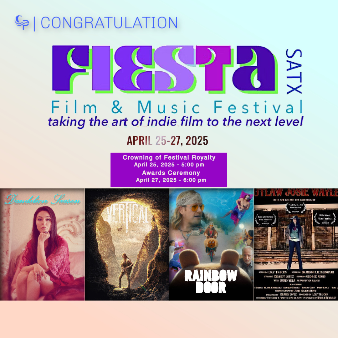 CONGRATULATIONS to Dandelion Season, Vertical, Rainbow Door, and our friends, short Outlaw Josie Wayles on their FIESTA SATX Film Festival Selection!🪅🤠

Get 🎟️> eventbrite.com/e/free-fiesta-…

#FiestSATX
