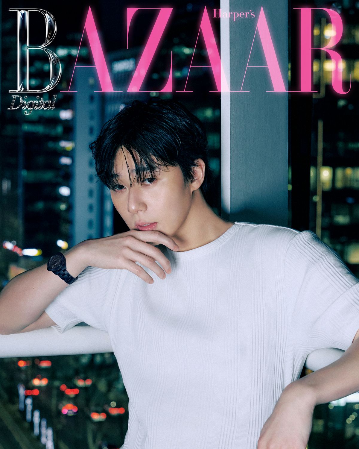 BAZAAR  パクソジュン  雑誌 パク・ソジュン、ファッション雑誌「Harper's BAZAAR」の表紙