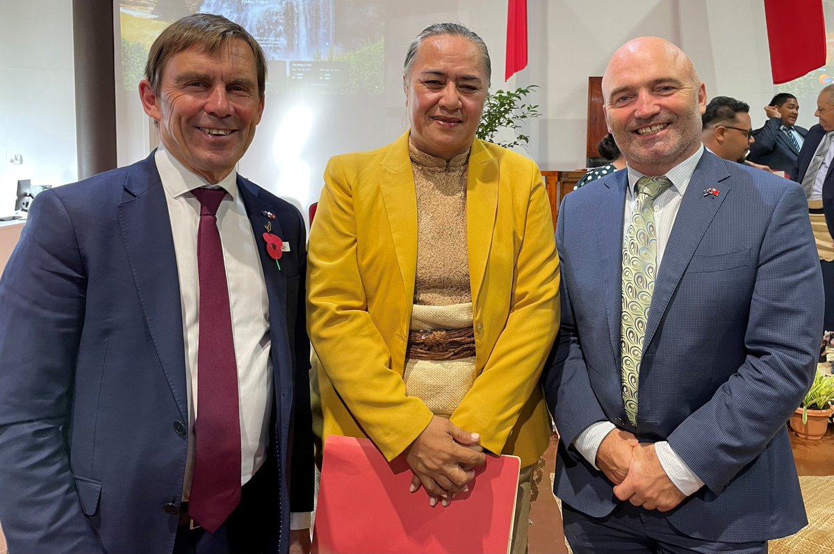 Great to have joined the NZ Parliamentary Delegation, led by DPM Winston Peters, for a 'virtual tour' of Tonga's new Fale Alea Parliament. A blended traditional and modern design reflects the democracy and people it will serve. We expect construction to begin later this year 🇹🇴