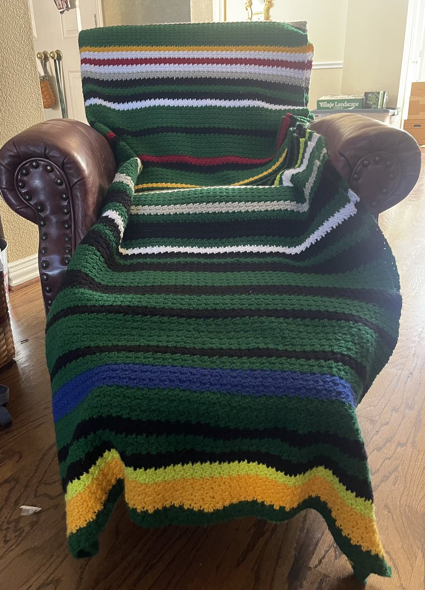 <a href="/DallasStars/">Dallas Stars</a> <a href="/zoekalen/">zoë</a> I’ve completed the regular season on my Dallas Stars scoreboard blanket. All those rows of grey and back to end the season weren’t much fun—but it’s on to the Stanley Cup Playoffs!!  Let’s go Stars!!