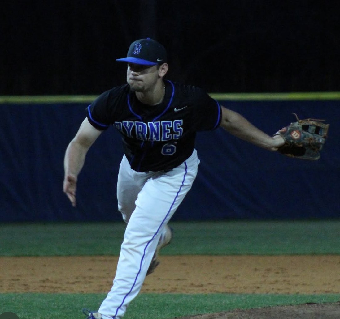 Byrnes baseball cruised to a 14-3 win over Wade Hampton tonight. ⚾️🗡️

Connor Crenshaw earns the W. He also went 3-4 with a HR &amp; 3 RBIs.

<a href="/WBlakeCollins09/">Blake Collins</a> - 2-4, 2RBI, R
Jake Moss - 2-4, 2RBI, R
Jordan Perez - 2-2, 2RBI, 3R
<a href="/HarrisonKeels/">Harrison Keels</a> - HR, RBI, 2R

📸 Jordan Ferrell